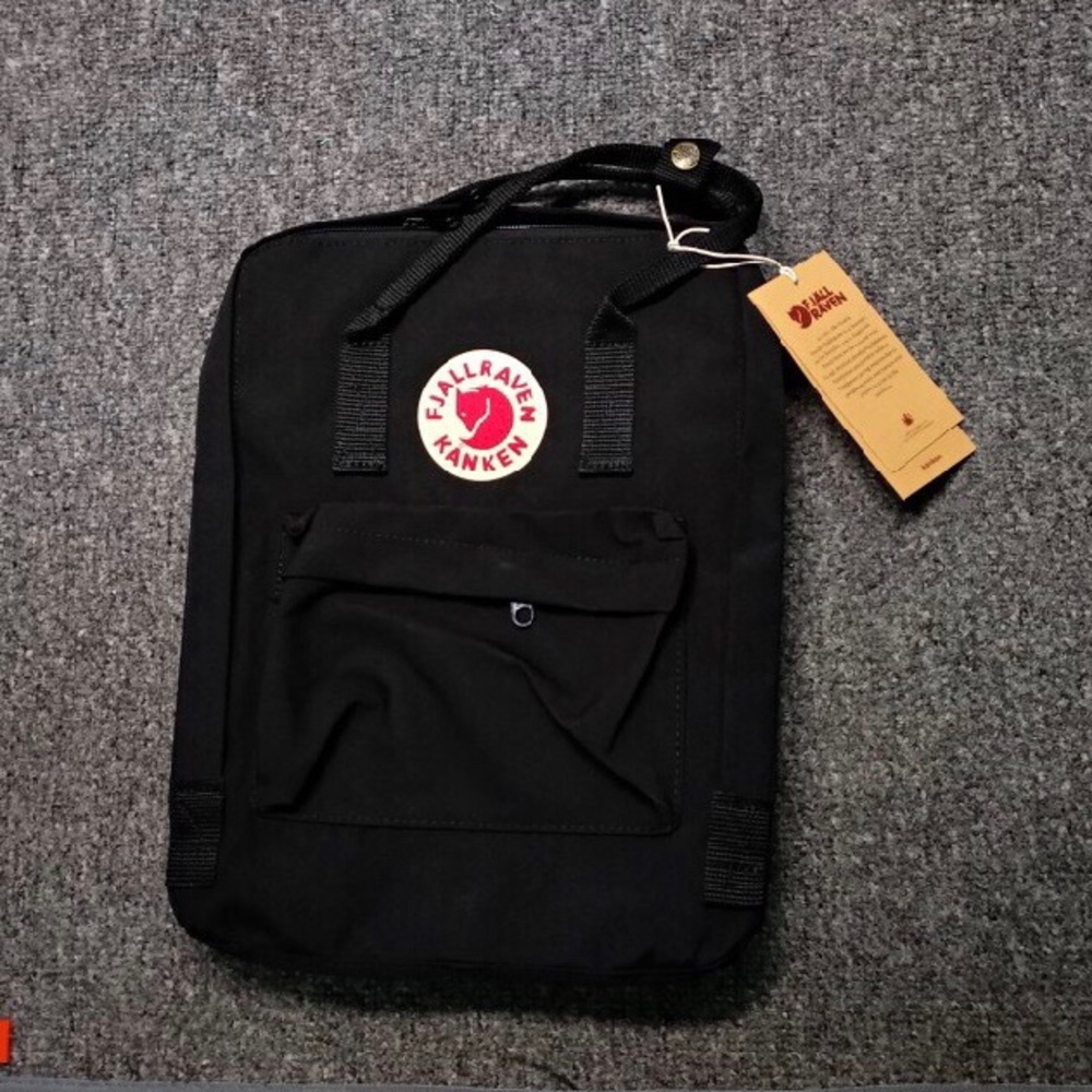 Black Fjallraven Kanken Classic Backpack